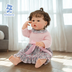 Violet - 55 cm (22") Lifelike Reborn Baby Doll with Soft Cloth Body & Accessories