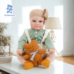 Amelia - 20" Lifelike Reborn Baby Doll with Soft Silicone Like Vinyl Body & Accessories