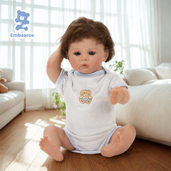 Luna - 18" Newborn Reborn Baby Doll with Soft Silicone Like Vinyl Body and Accessories