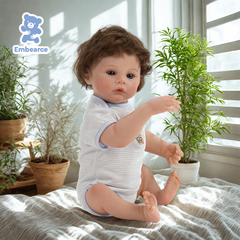 Luna - 18" Newborn Reborn Baby Doll with Soft Silicone Like Vinyl Body and Accessories