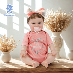 Emma - 55 cm Lifelike Reborn Baby Doll with Soft Silicone Like Vinyl Body and Accessories