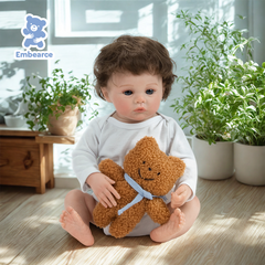 Luna - 18" Newborn Reborn Baby Doll with Soft Silicone Like Vinyl Body and Accessories