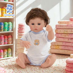 Luna - 18" Newborn Reborn Baby Doll with Soft Silicone Like Vinyl Body and Accessories