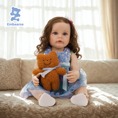 Olivia - 22" Lifelike Reborn Baby Doll with Soft Silicone Like Vinyl Body & Accessories