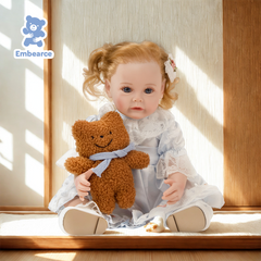 Olivia - 22" Lifelike Reborn Baby Doll with Soft Silicone Like Vinyl Body & Accessories