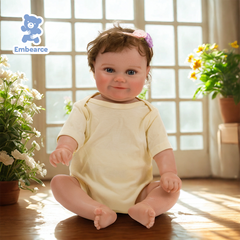 Emma - 55 cm Lifelike Reborn Baby Doll with Soft Silicone Like Vinyl Body and Accessories