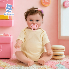 Emma - 55 cm Lifelike Reborn Baby Doll with Soft Silicone Like Vinyl Body and Accessories