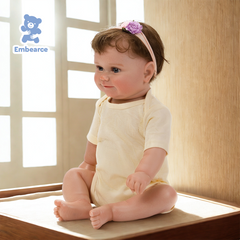 Emma - 55 cm Lifelike Reborn Baby Doll with Soft Silicone Like Vinyl Body and Accessories