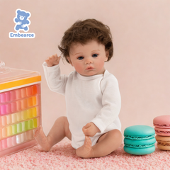 Luna - 18" Newborn Reborn Baby Doll with Soft Silicone Like Vinyl Body and Accessories