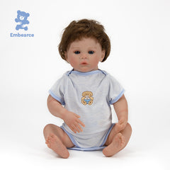 Luna - 18" Newborn Reborn Baby Doll with Soft Silicone Like Vinyl Body and Accessories