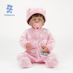 Rose & Theo - 18" Lifelike Reborn Baby Dolls with Silicone Like Vinyl Body and Accessories