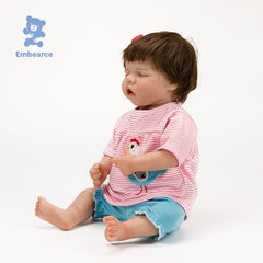 Rose & Theo - 18" Lifelike Reborn Baby Dolls with Silicone Like Vinyl Body and Accessories