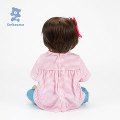 Rose & Theo - 18" Lifelike Reborn Baby Dolls with Silicone Like Vinyl Body and Accessories