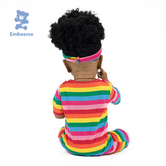 Amara - 22" (55 cm) Lifelike Black Reborn Baby Doll, Soft Vinyl Body & Accessories
