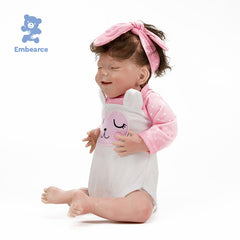 Lilac & Ash - 18" Lifelike Reborn Baby Dolls with Soft Silicone Like Vinyl Body