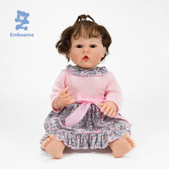Violet - 55 cm (22") Lifelike Reborn Baby Doll with Soft Cloth Body & Accessories