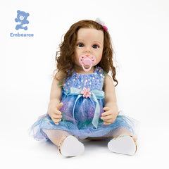 Olivia - 22" Lifelike Reborn Baby Doll with Soft Silicone Like Vinyl Body & Accessories
