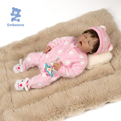 Rose & Theo - 18" Lifelike Reborn Baby Dolls with Silicone Like Vinyl Body and Accessories