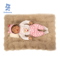 Brighton - Lifelike 55 cm Reborn Baby Doll with Cloth Body and Soft Slicone-like Vinyl Limbs & Accessories