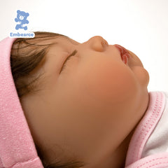 Brighton - Lifelike 55 cm Reborn Baby Doll with Cloth Body and Soft Slicone-like Vinyl Limbs & Accessories