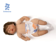 Brighton - Lifelike 55 cm Reborn Baby Doll with Cloth Body and Soft Slicone-like Vinyl Limbs & Accessories