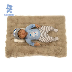 Brighton - Lifelike 55 cm Reborn Baby Doll with Cloth Body and Soft Slicone-like Vinyl Limbs & Accessories