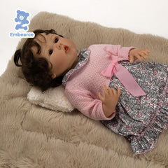 Violet - 55 cm (22") Lifelike Reborn Baby Doll with Soft Cloth Body & Accessories
