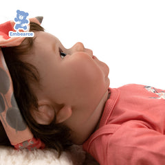 Emma – 20 Zoll große, lebensechte Reborn-Babypuppe mit weichem, silikonähnlichem Vinylkörper und Zubehör