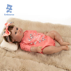 Emma - 55 cm Lifelike Reborn Baby Doll with Soft Silicone Like Vinyl Body and Accessories