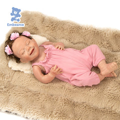 Lilac & Ash - 45 cm (18") Lifelike Reborn Baby Dolls with Soft Silicone-Like Vinyl Body