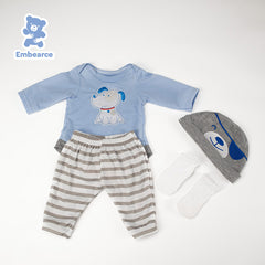 Cute Reborn Baby Doll Outfits | Fits 55cm(22 Inch) Dolls | 0-3 Month Real Baby Size Clothing