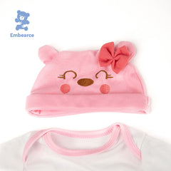 Cute Reborn Baby Doll Outfits | Fits 55cm(22 Inch) Dolls | 0-3 Month Real Baby Size Clothing