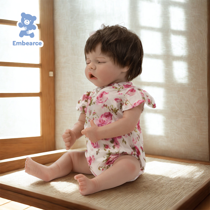 Rose &amp; Theo – 18 Zoll große, lebensechte Reborn-Babypuppen mit silikonähnlichem Vinylkörper und Zubehör