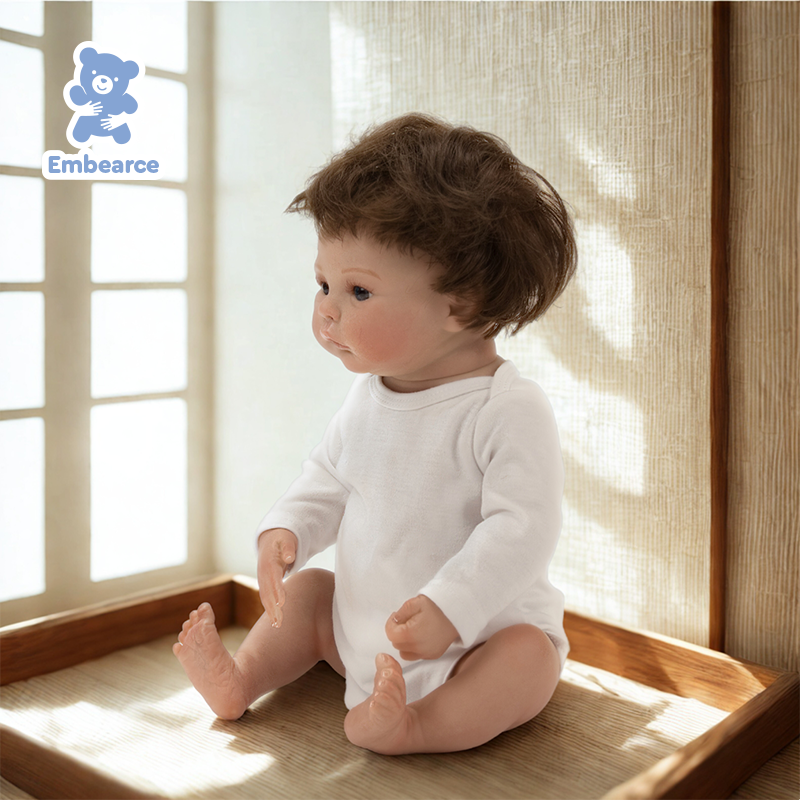 Luna - 18" Newborn Reborn Baby Doll with Soft Silicone Like Vinyl Body and Accessories