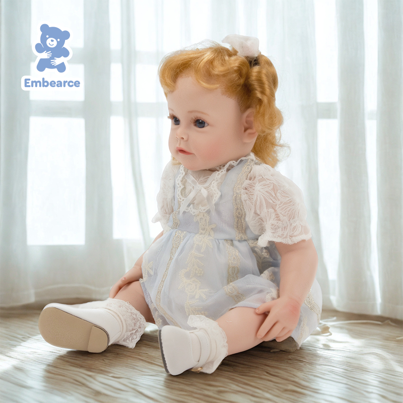 Olivia - 22" Lifelike Reborn Baby Doll with Soft Silicone Like Vinyl Body & Accessories