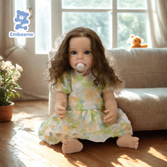 Olivia - 22" Lifelike Reborn Baby Doll with Soft Silicone Like Vinyl Body & Accessories