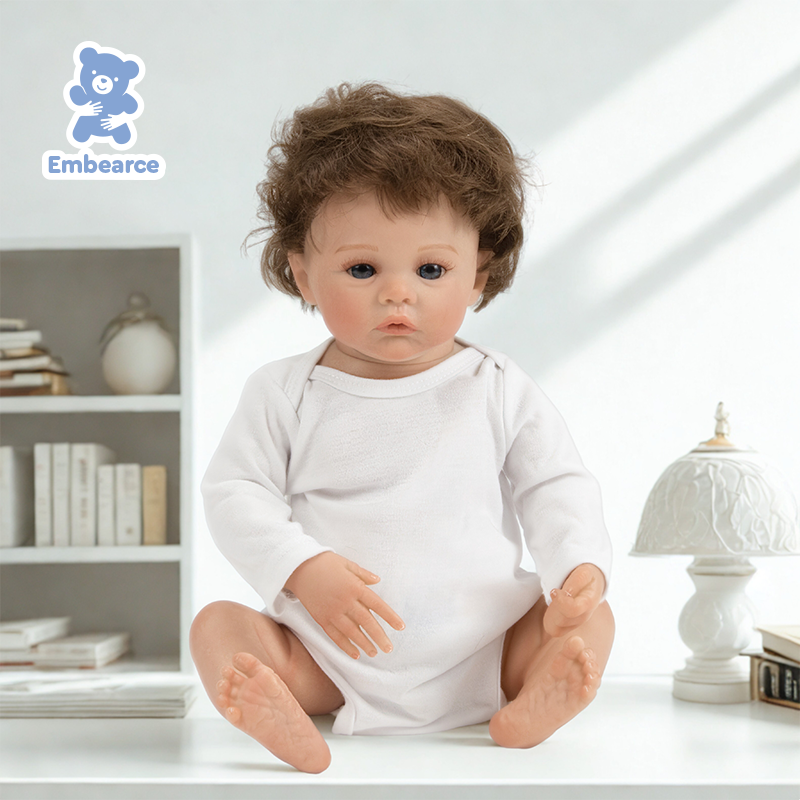 Luna - 18" Newborn Reborn Baby Doll with Soft Silicone Like Vinyl Body and Accessories