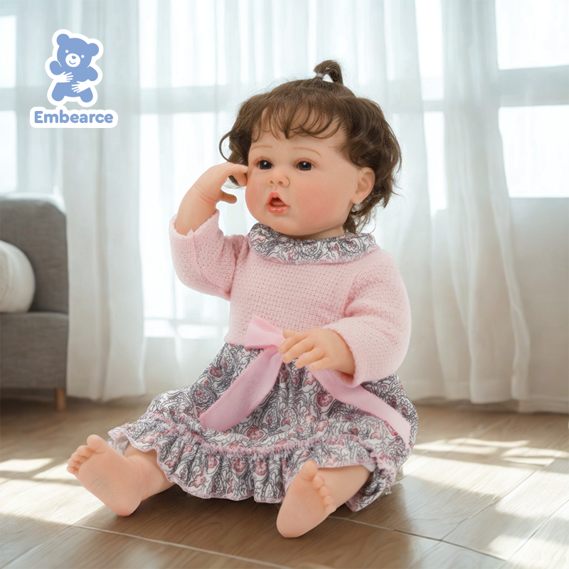 Violet - 22" Lifelike Reborn Baby Doll with Soft Silicone Like Vinyl Body & Accessories