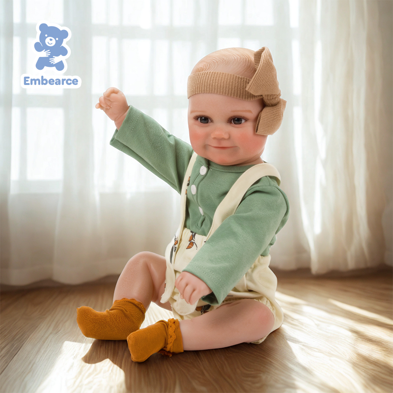 Amelia - 20" Lifelike Reborn Baby Doll with Soft Silicone Like Vinyl Body & Accessories