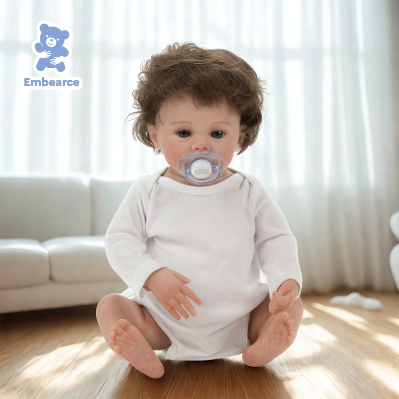 Luna - 18" Newborn Reborn Baby Doll with Soft Silicone Like Vinyl Body and Accessories