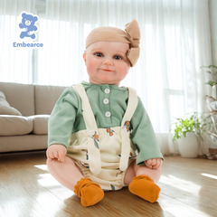 Amelia - 20" Lifelike Reborn Baby Doll with Soft Silicone Like Vinyl Body & Accessories