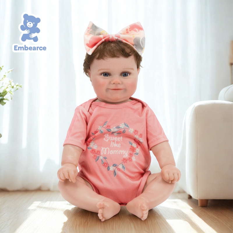 Emma - 55 cm Lifelike Reborn Baby Doll with Soft Silicone Like Vinyl Body and Accessories