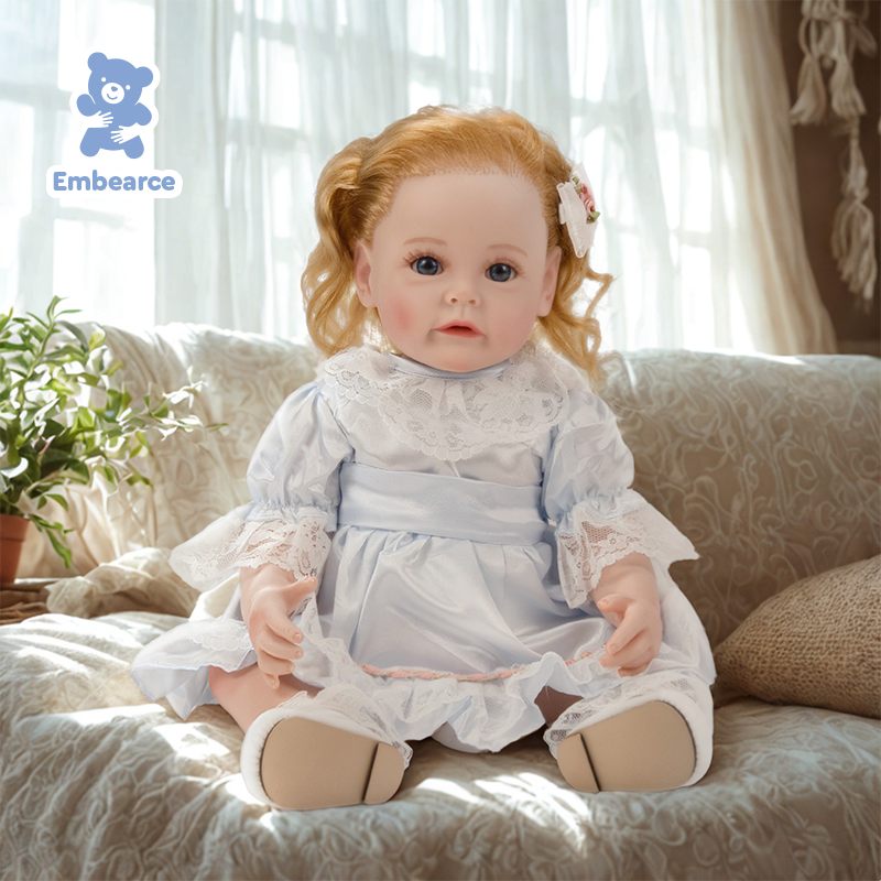 Olivia - 22" Lifelike Reborn Baby Doll with Soft Silicone Like Vinyl Body & Accessories