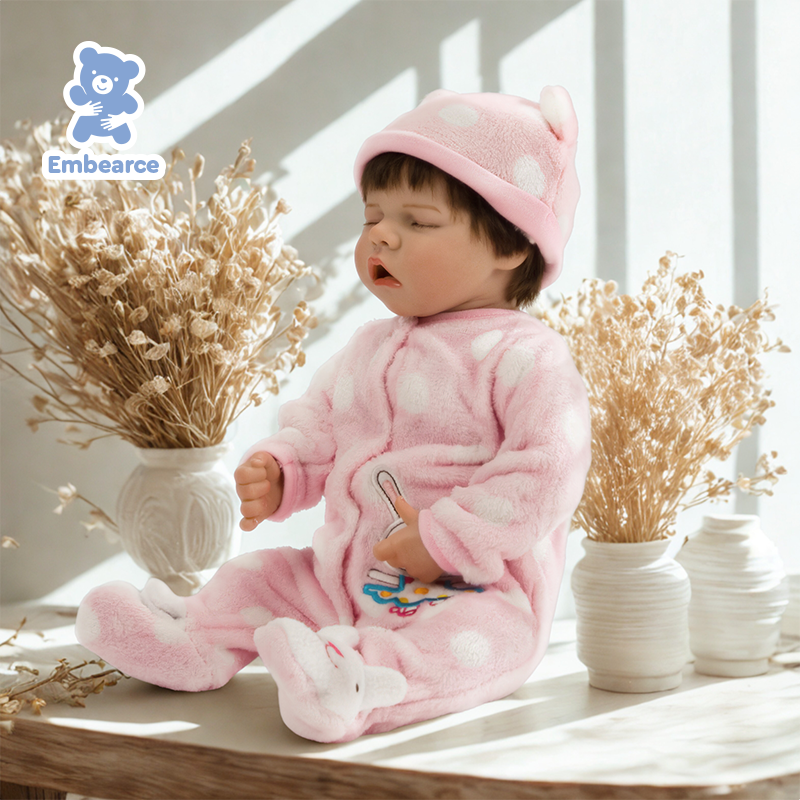 Rose &amp; Theo – 18 Zoll große, lebensechte Reborn-Babypuppen mit silikonähnlichem Vinylkörper und Zubehör