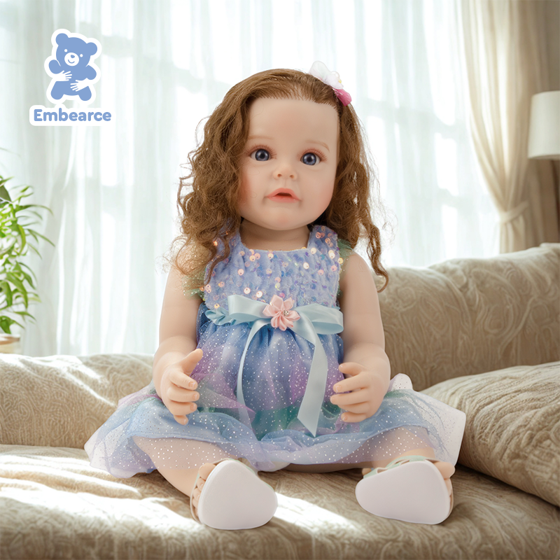 Olivia - 22" Lifelike Reborn Baby Doll with Soft Silicone Like Vinyl Body & Accessories