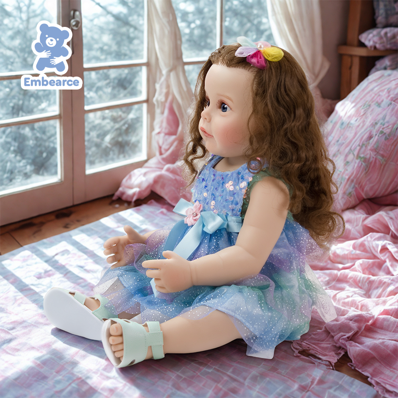 Olivia - 22" Lifelike Reborn Baby Doll with Soft Silicone Like Vinyl Body & Accessories