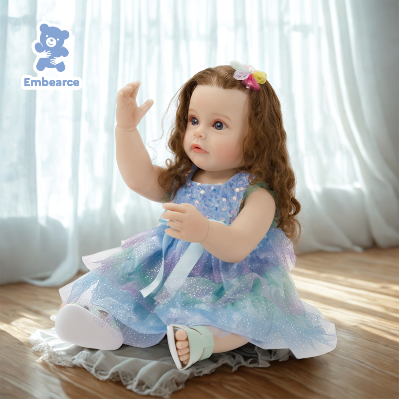 Olivia - 22" Lifelike Reborn Baby Doll with Soft Silicone Like Vinyl Body & Accessories