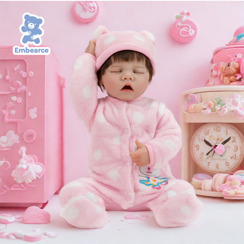 Rose &amp; Theo – 18 Zoll große, lebensechte Reborn-Babypuppen mit silikonähnlichem Vinylkörper und Zubehör