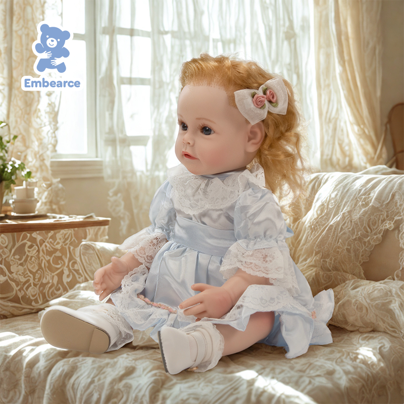 Olivia - 22" Lifelike Reborn Baby Doll with Soft Silicone Like Vinyl Body & Accessories