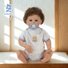Luna - 18" Newborn Reborn Baby Doll with Soft Silicone Like Vinyl Body and Accessories